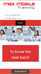 Mobile Screenshot of maxmobiletraining.com