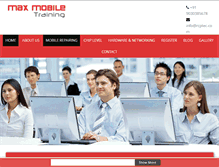 Tablet Screenshot of maxmobiletraining.com